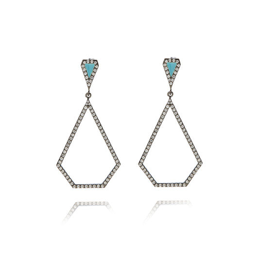 Polygon Pair Earrings - Antique