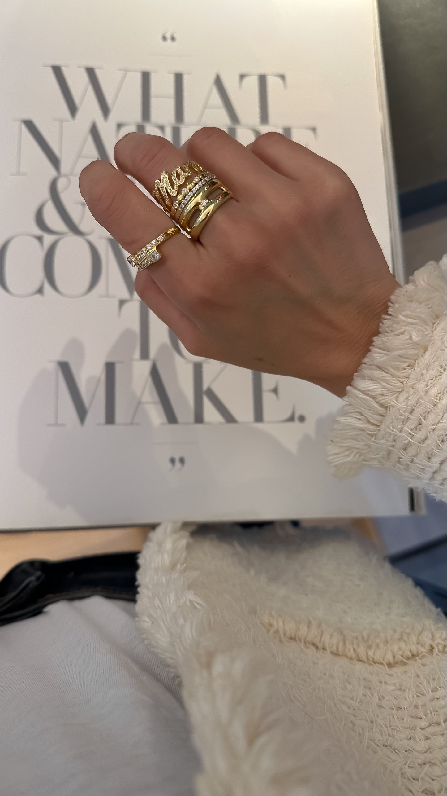 Custom Name Ring - Gold Plated