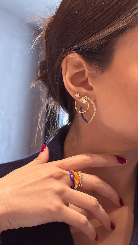 Star Single Stud Earring - Gold Plated