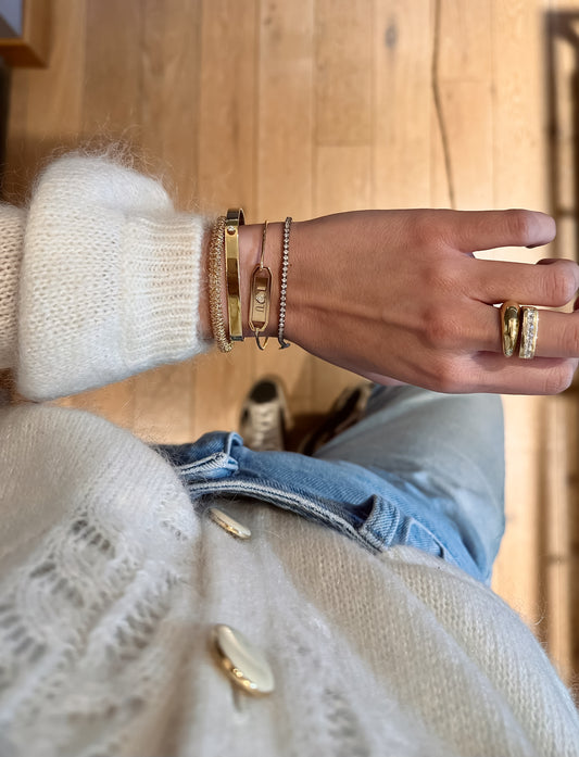 Spring Bracelet - Gold Plated