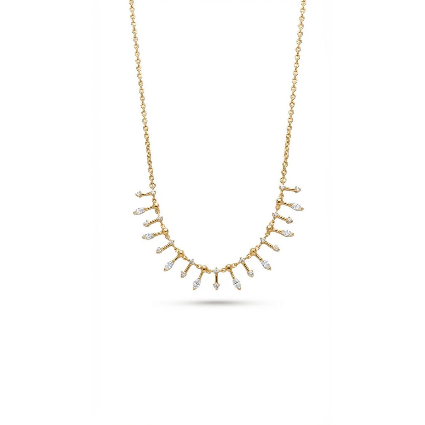 Radiant Drop Necklace - Gold plated