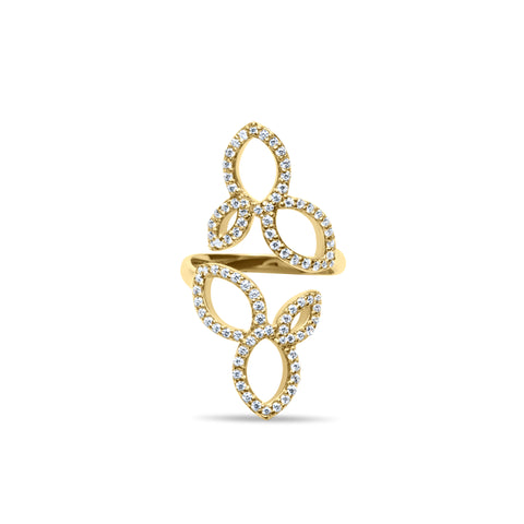 Wings of Gold Ring - Gold Plated