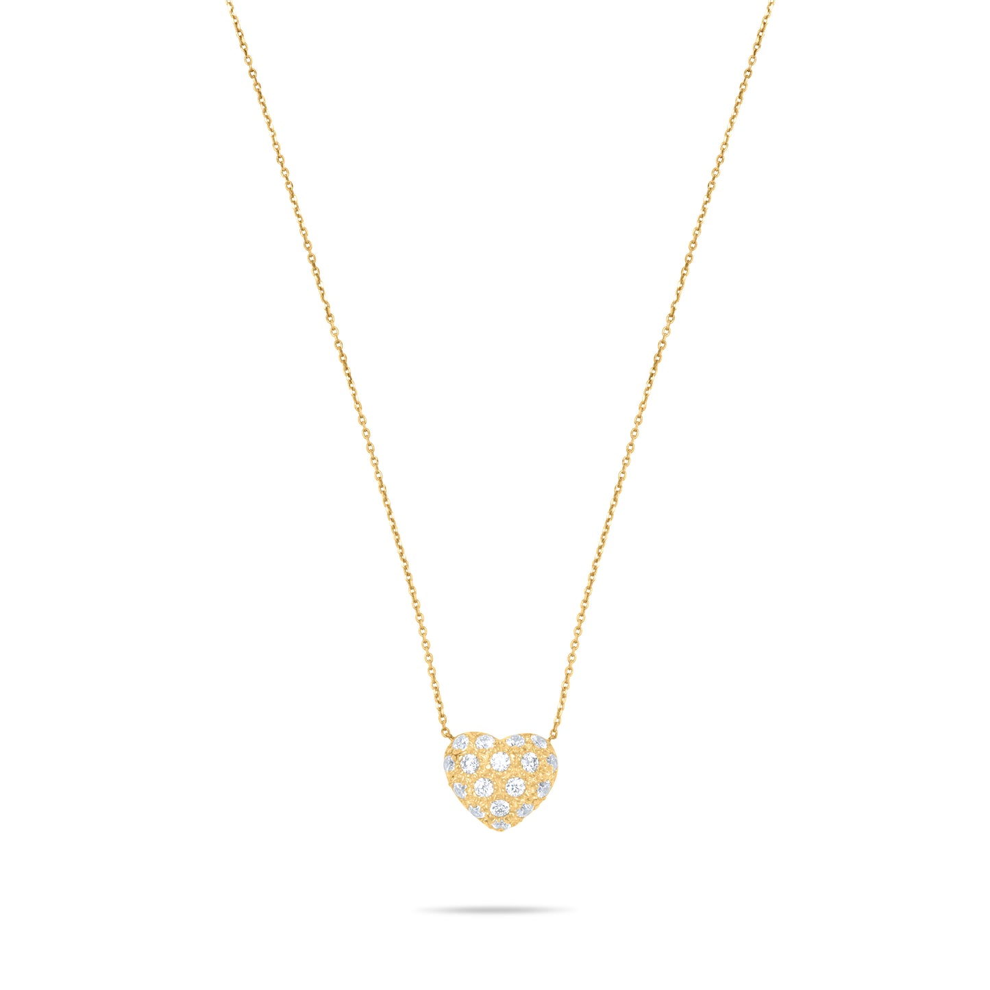 Inflatable Heart necklace - Gold Plated BIG SIZE