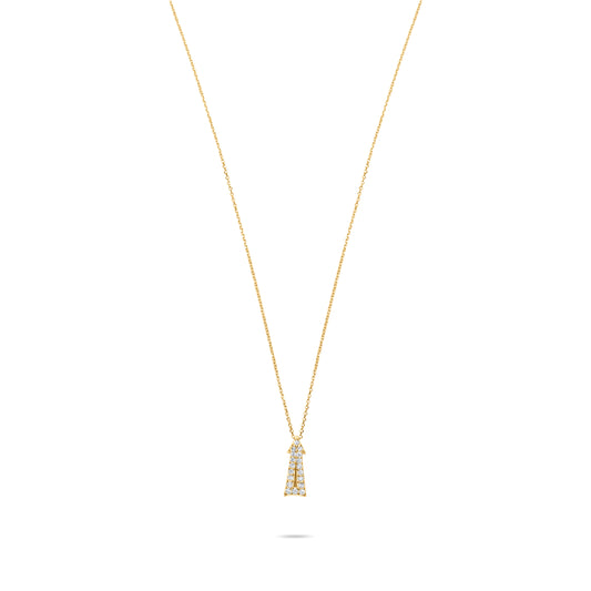3D Arrow Necklace - Gold Plated
