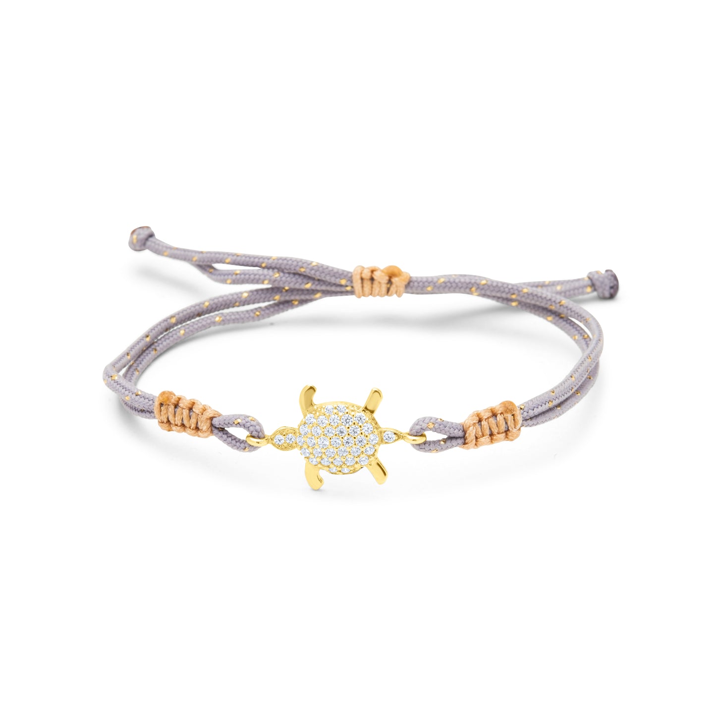 Grey Caretta Bracelet - Gold Plated