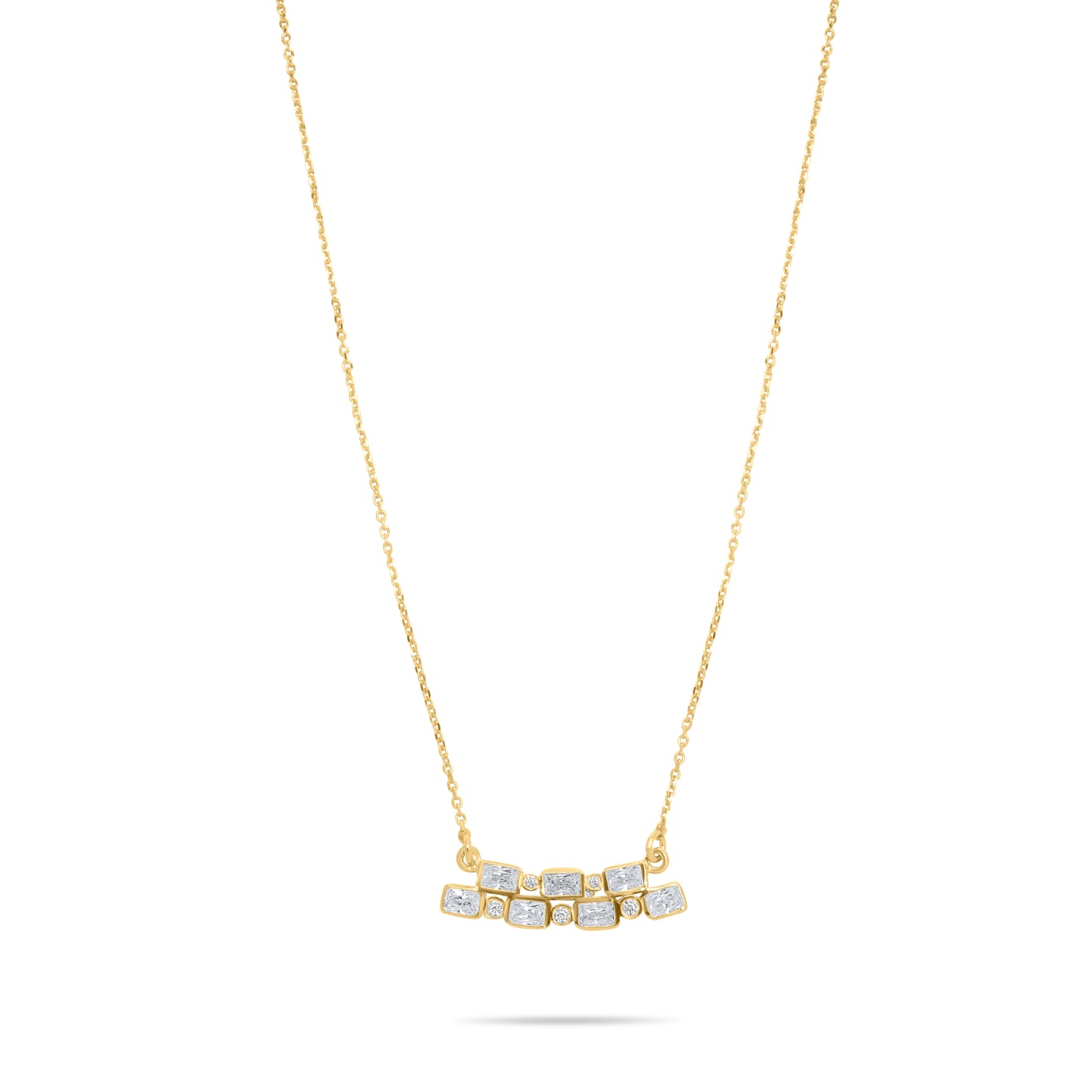 Mosaic Necklace - Gold Plated