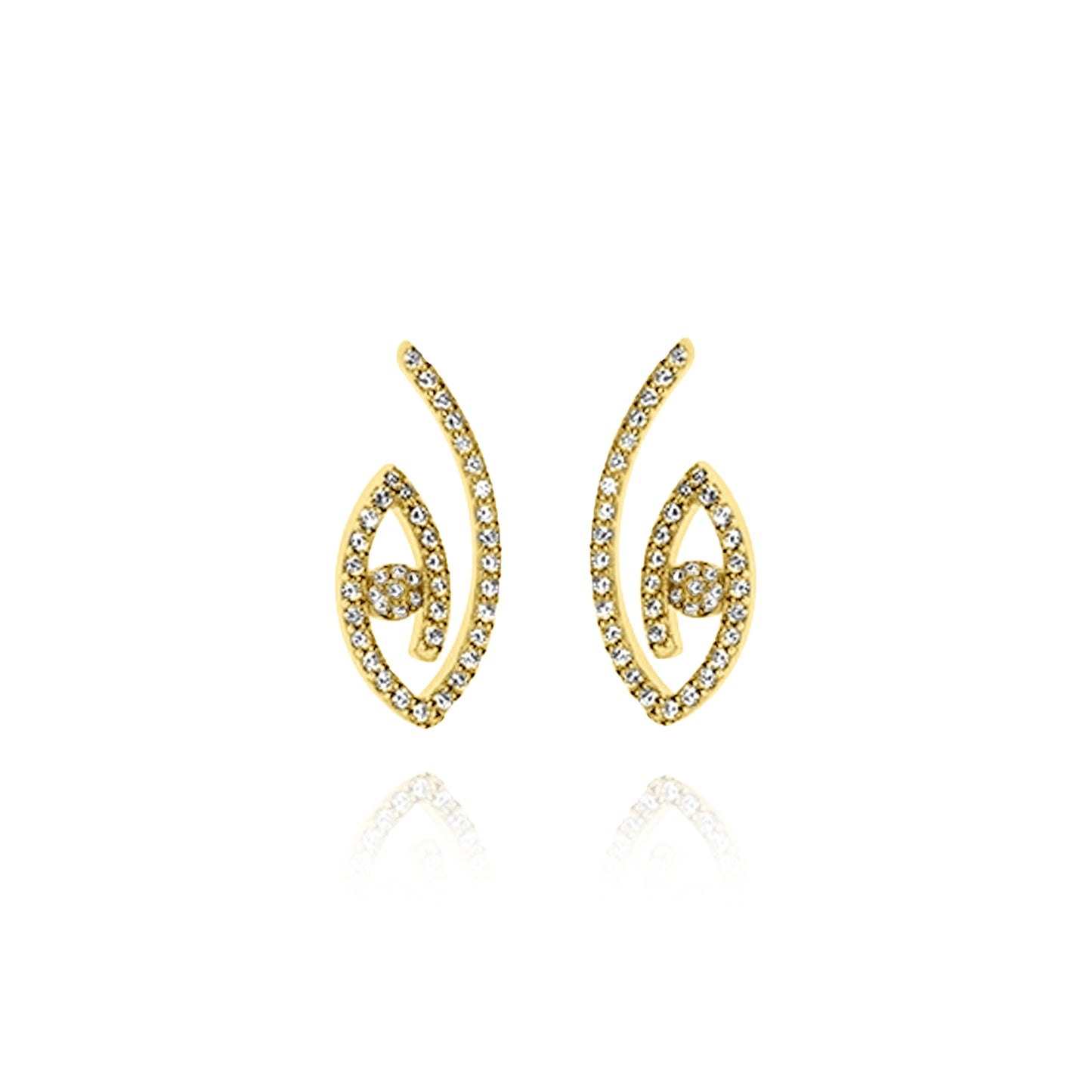 Lucky Eye Pair Earrings - Gold plated