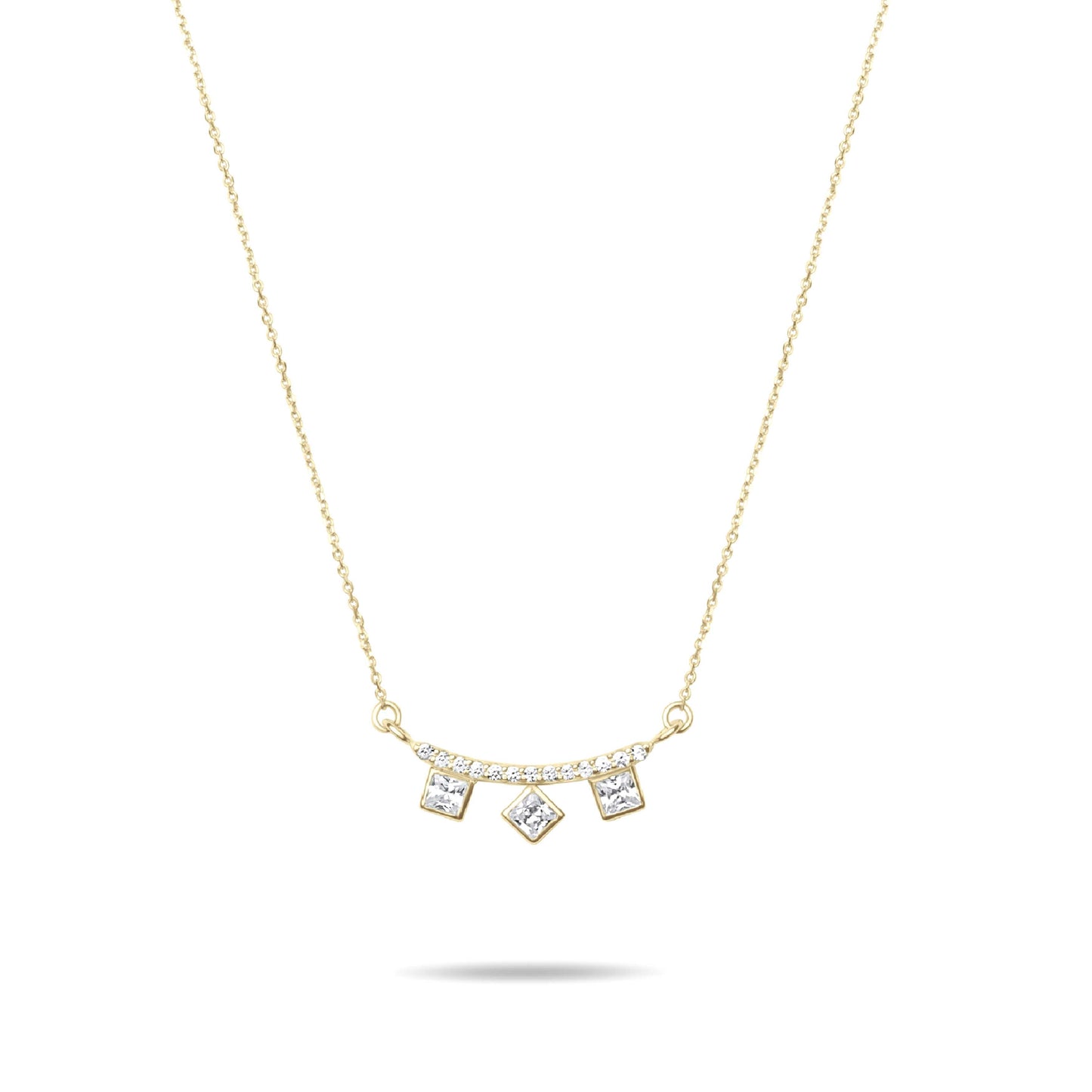 Ice Cube Necklace - Gold Plated