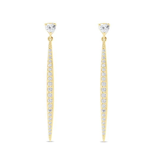 Elegant Line Pair Earrings - Gold Plated