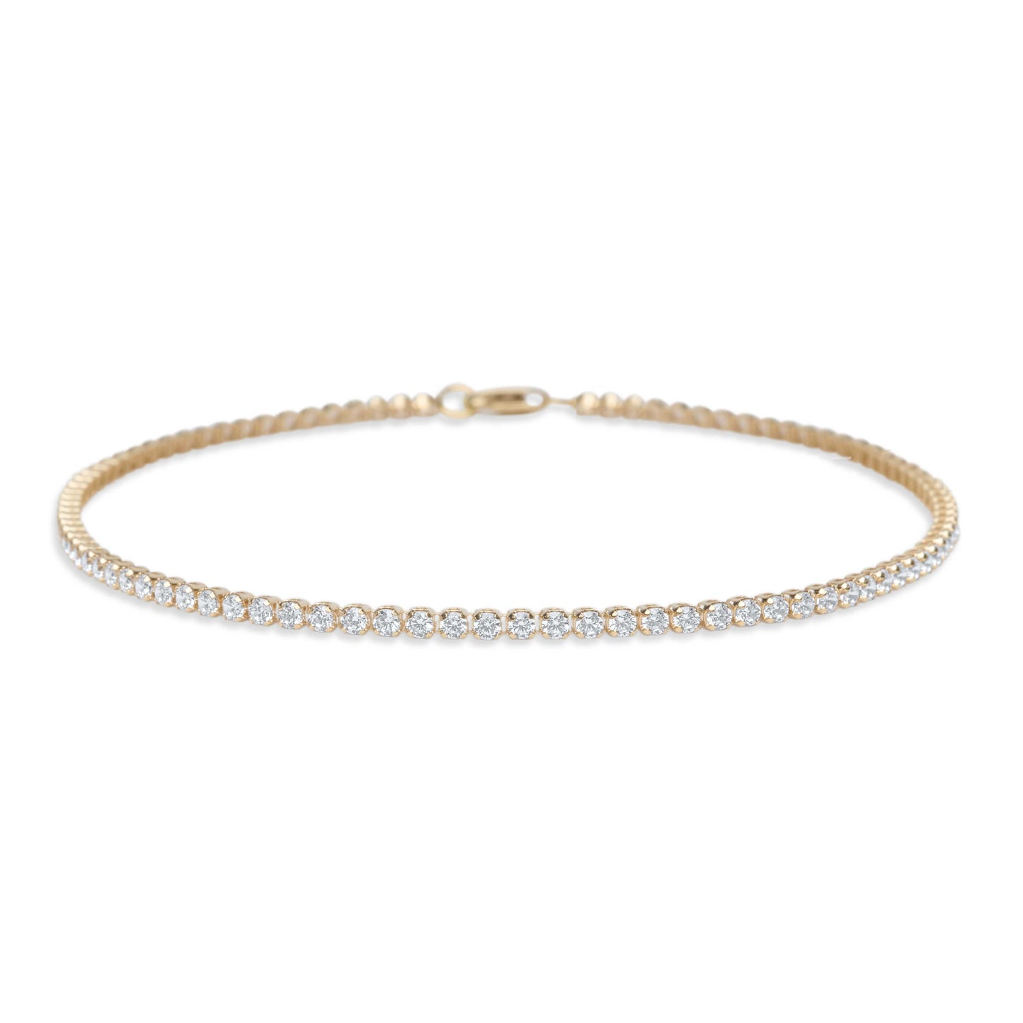 Tennis 14K Yellow Gold Bracelet