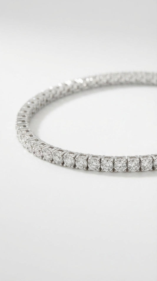 Classic Tennis Bracelet 1,8mm- Silver Rhodium Plated