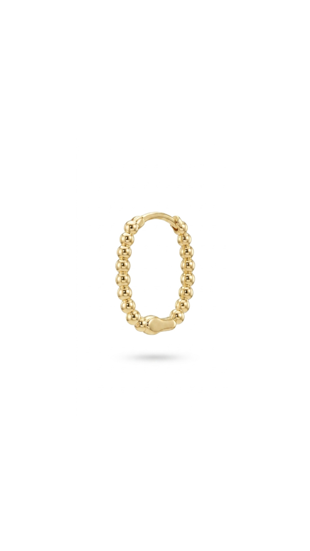 Trickle Hoop Single Earring - Gold Plated