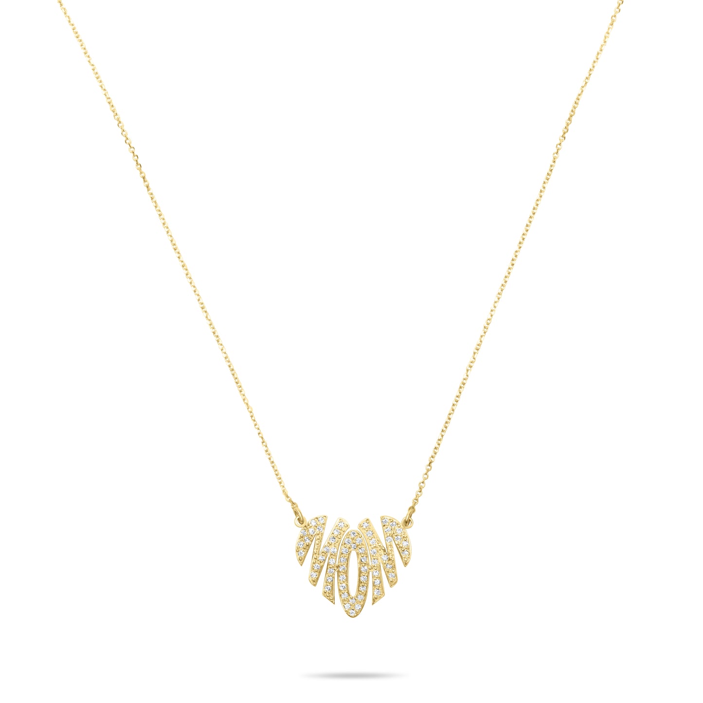 Mom Heart necklace - Gold Plated