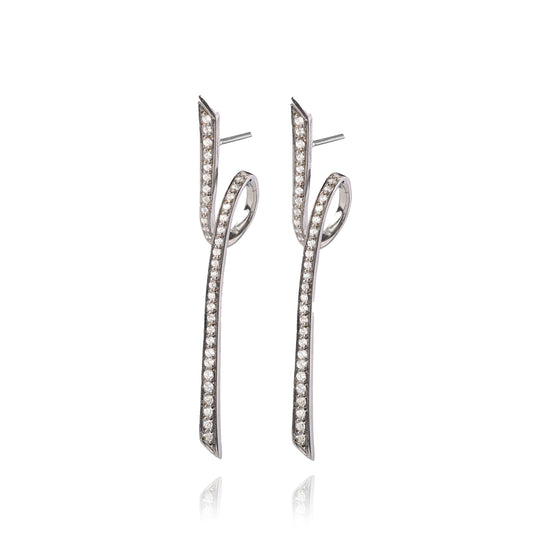 Ribbon Pair Earrings - Antique