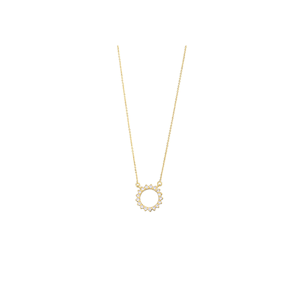 Circle Necklace - Gold plated