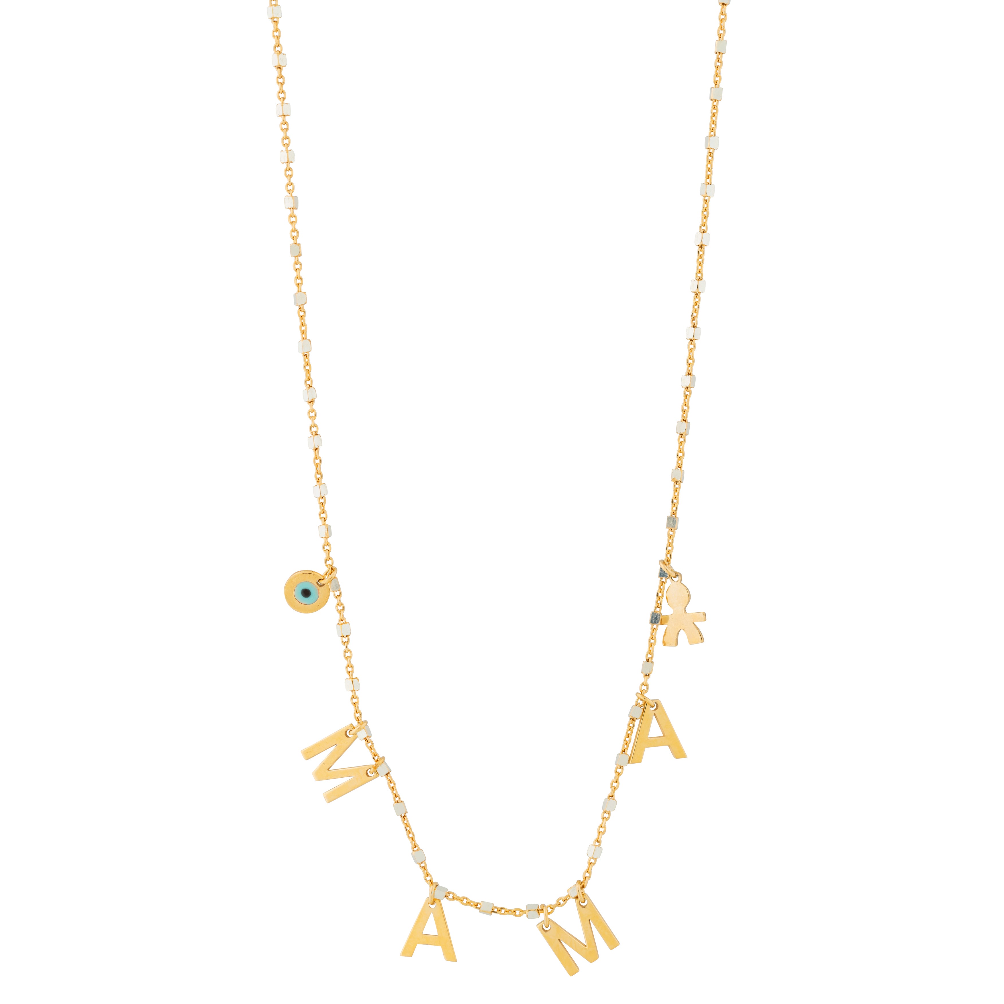Mama Sterling Silver Pendant plated in 18K Gold