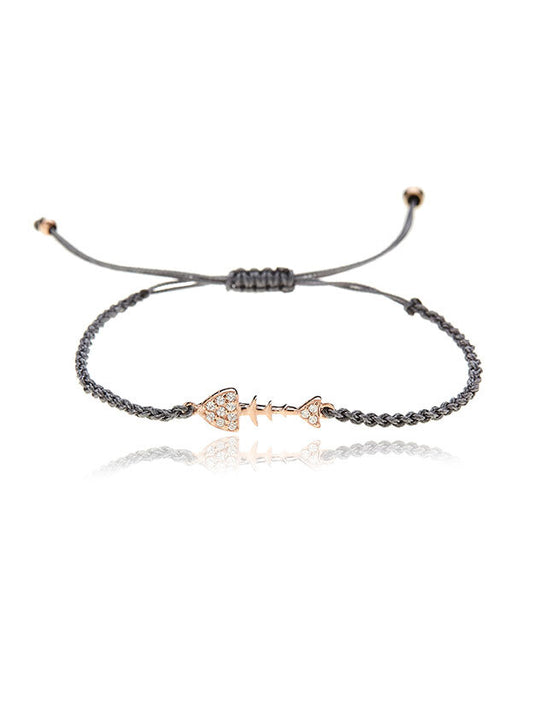 Herringbone Bracelet - Pink Gold Plated
