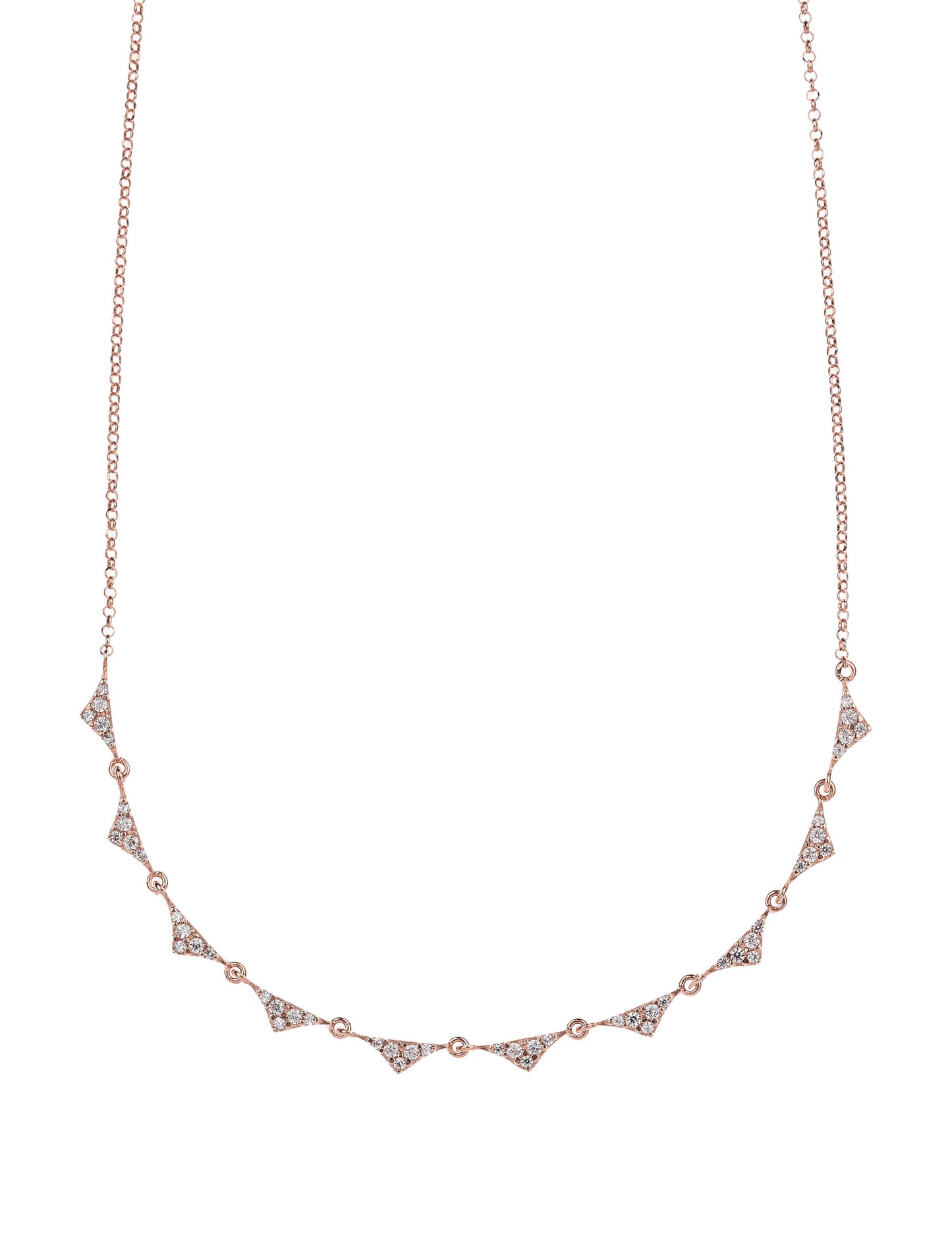 Shark Necklace - Pink gold plated