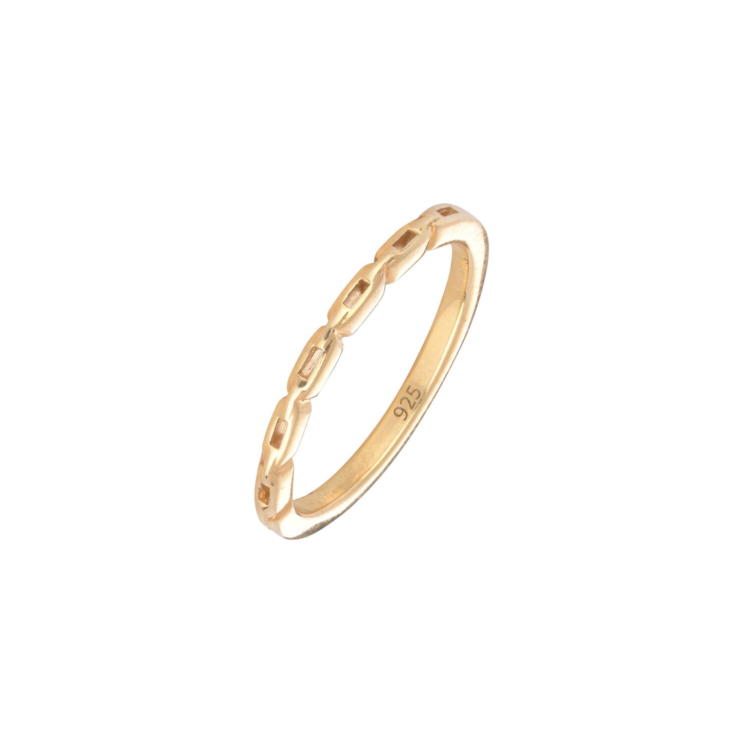 Thin Chain Ring - Gold Plated