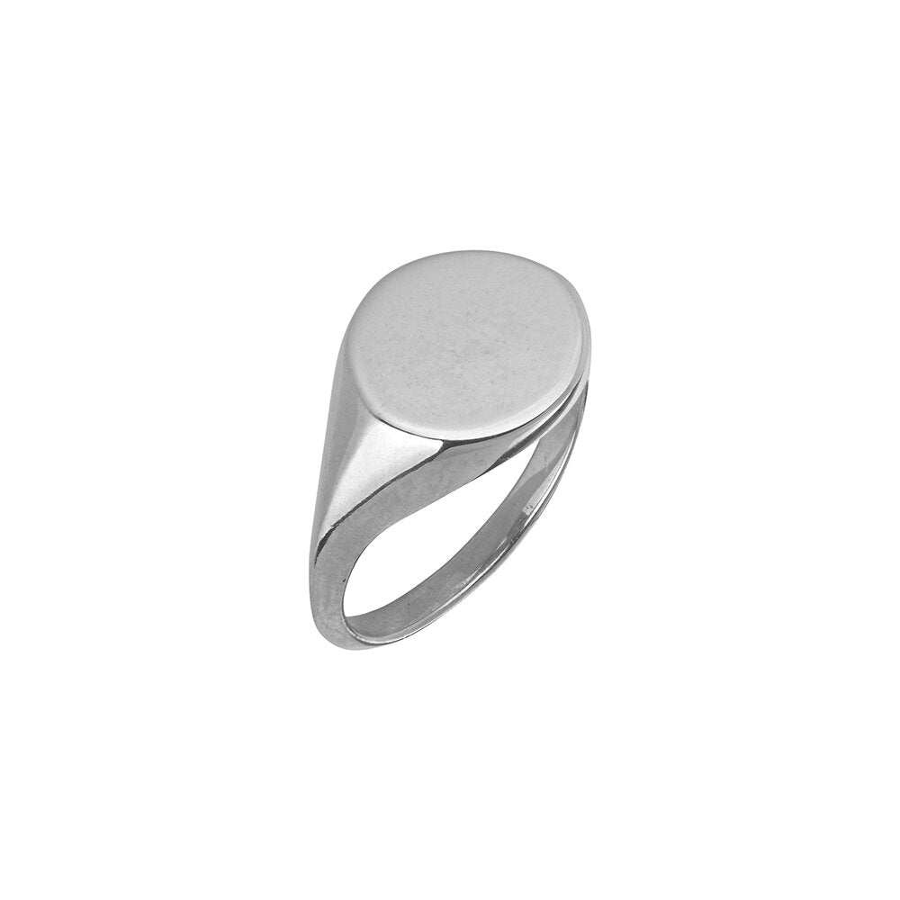 Oval Chevalier Ring - Black