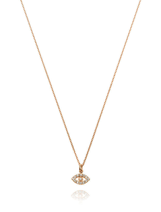 Mini Evil Eyes - Pink Gold Plated