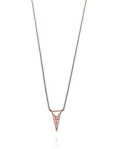 Triangle Necklace - Pink Gold Plated