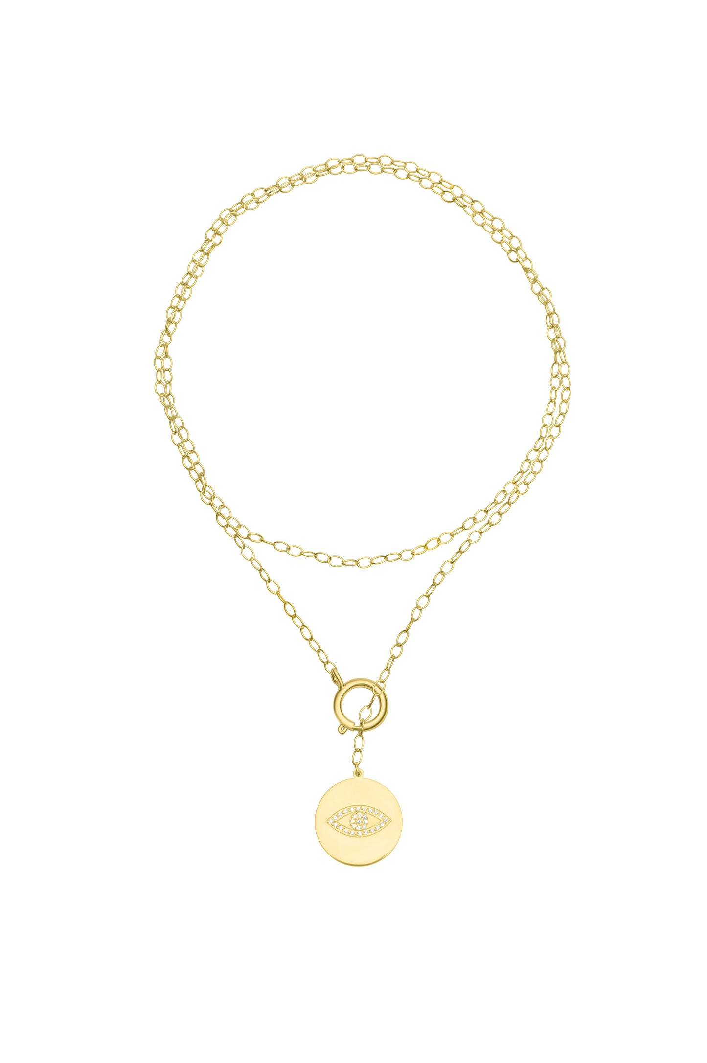 Double Side Necklace - Gold Plated