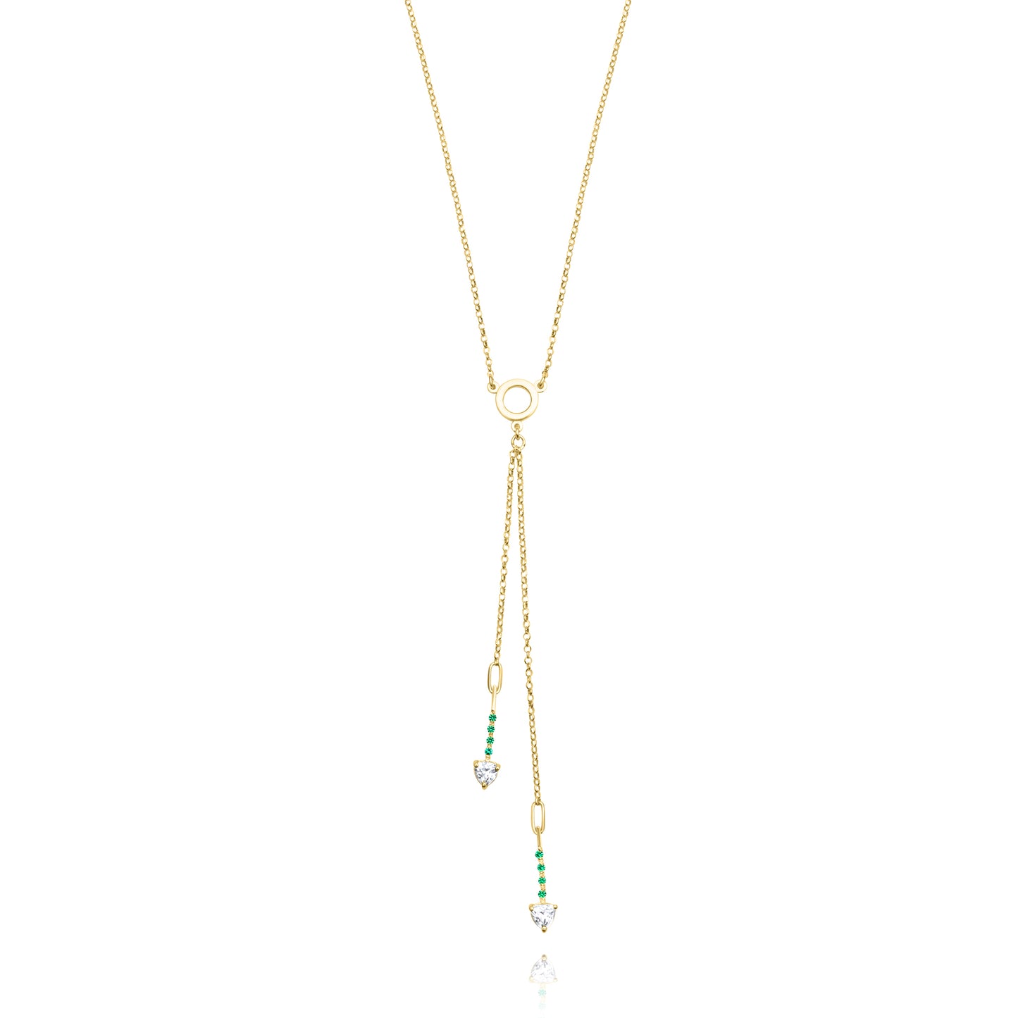Scarf Necklace - Gold Plated