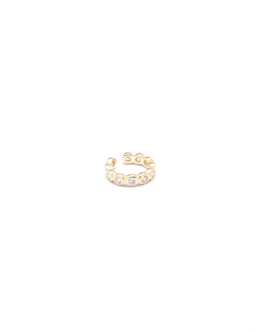 Dot Single Ear Cuff - Gold Plated