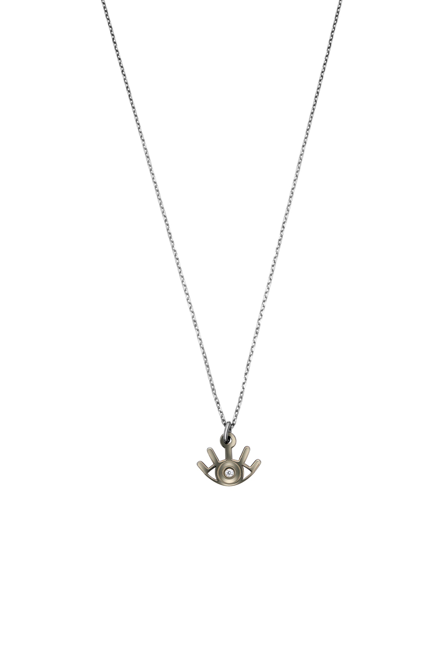Eyelase Necklace - Black Rhodium Plated