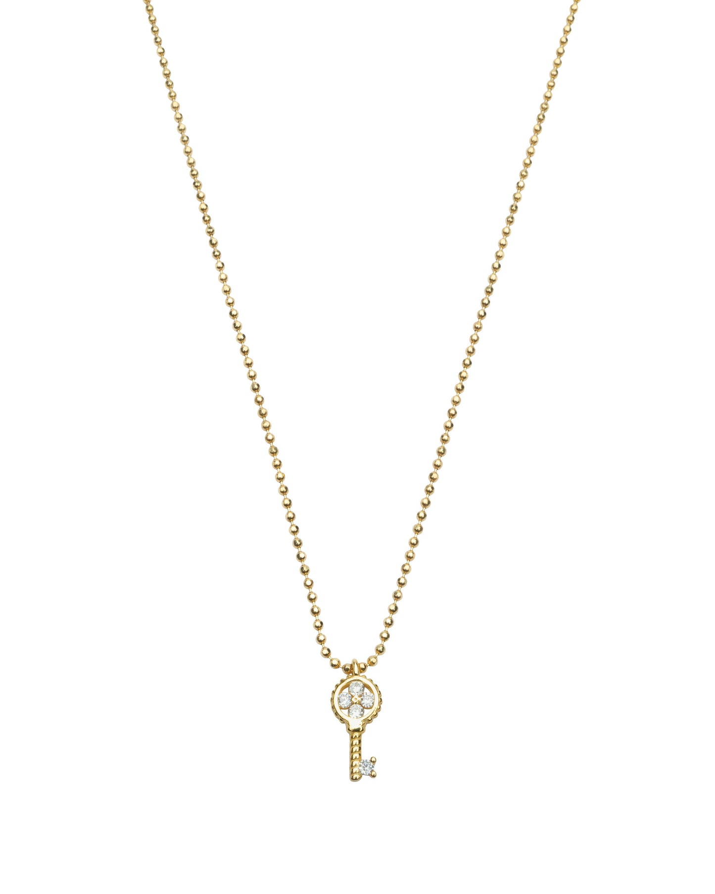 Key Necklace - Gold Plated