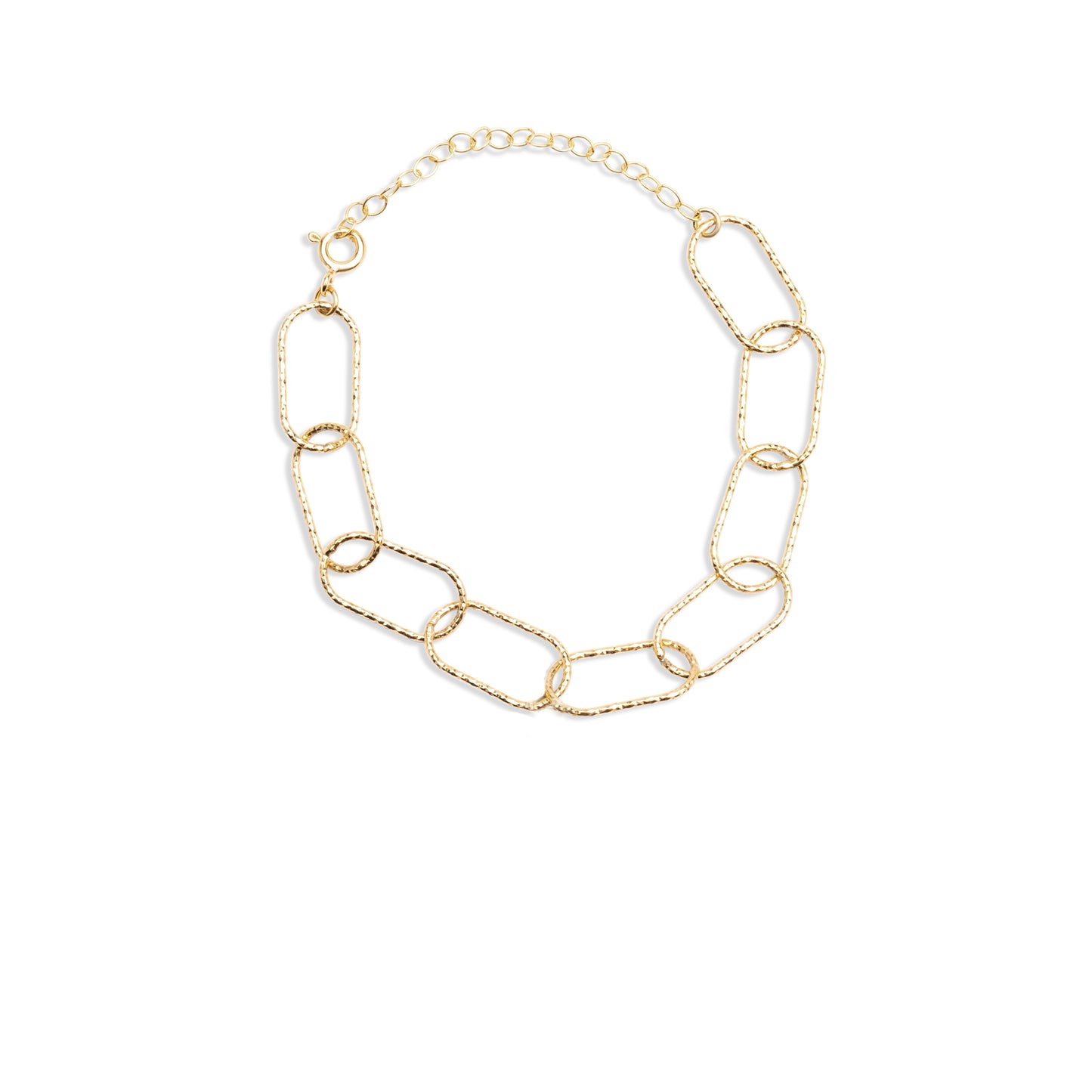 Oval Chainlink Bracelet - Gold Plated