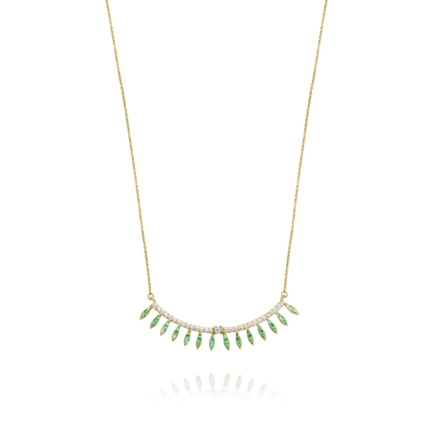 Peacock necklace - Gold Plated