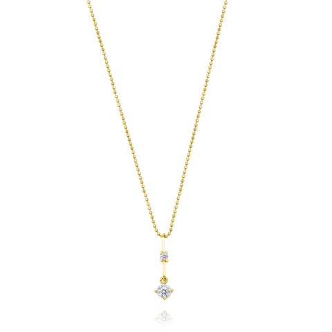 Bar Drop Necklace - Gold Plated