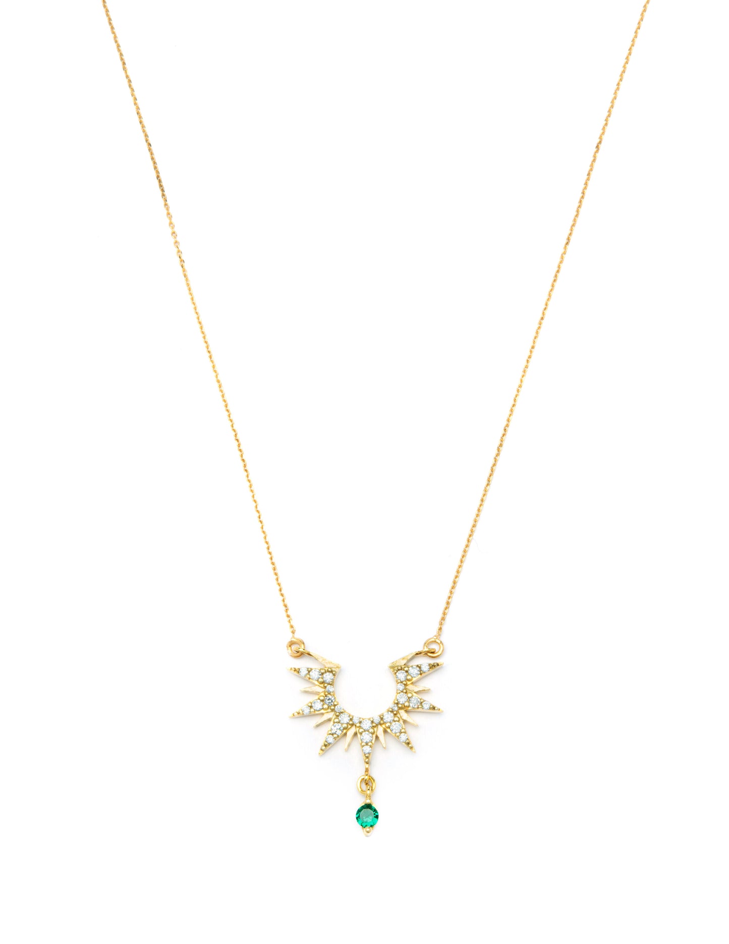 Sun Tie Necklace - Gold plated