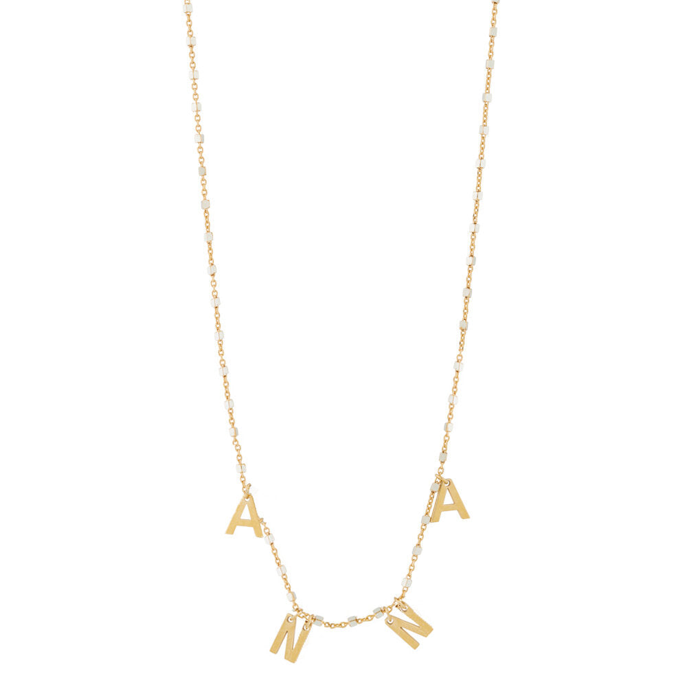 Custom Name necklace - Gold Plated