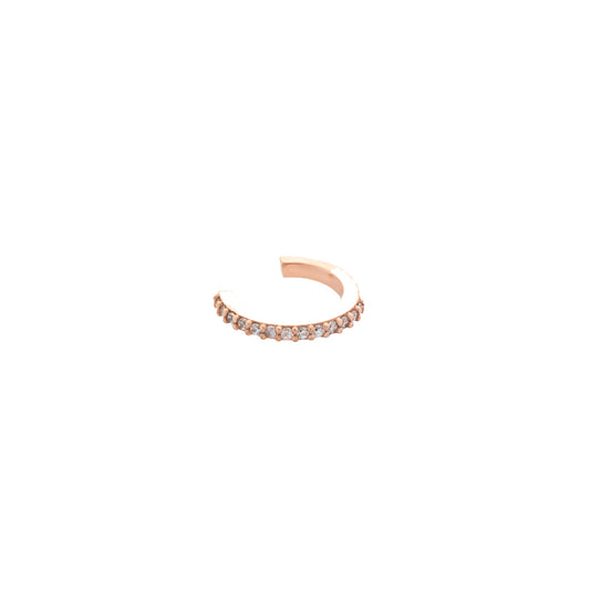 Hoop Single Ear cuff - Pink Gold Plated