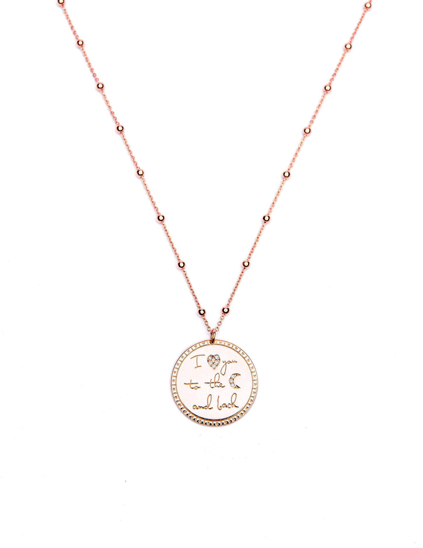 I Love you to the moon and back Necklace
