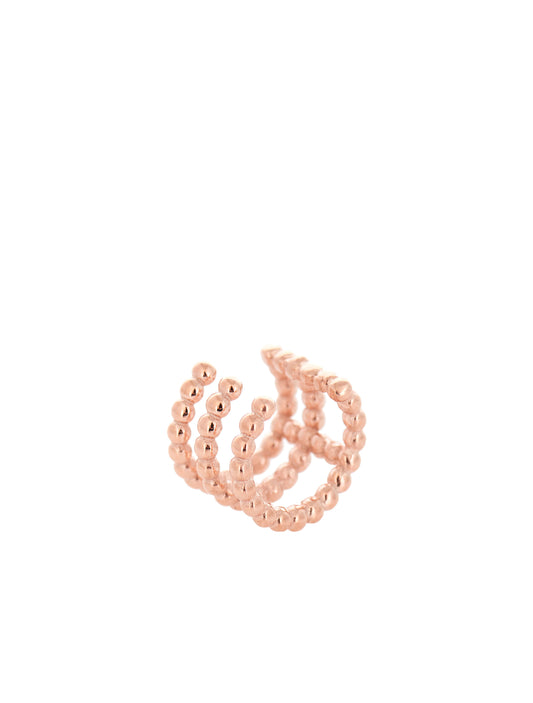 Trickle Single Ear cuff - Pink Gold Plated