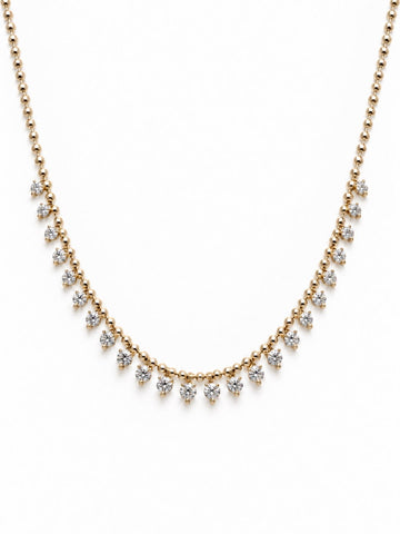 Crystal Rain Necklace - Gold Plated