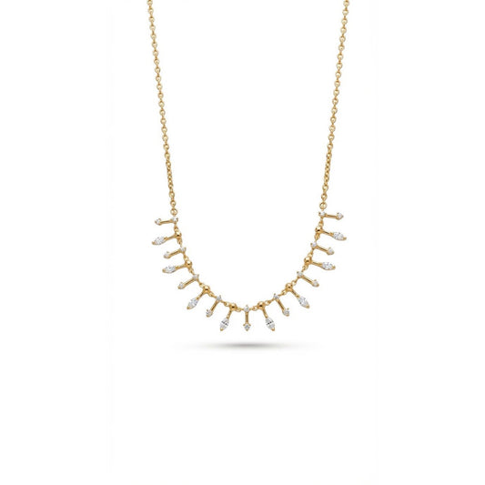 Radiant Drop Necklace - Gold plated