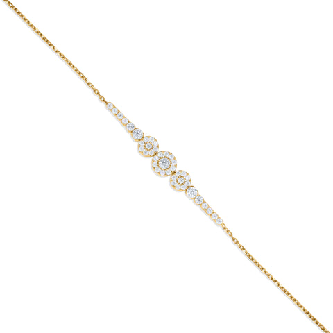 Disc 14K Gold Bracelet