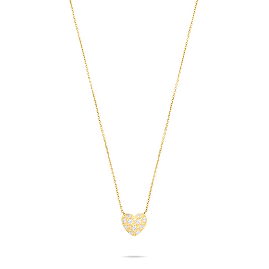 Inflatable Heart necklace - Gold Plated