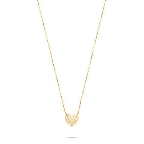Inflatable Heart necklace  - Gold Plated