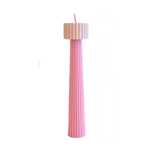 Pink Cone - Easter Candle