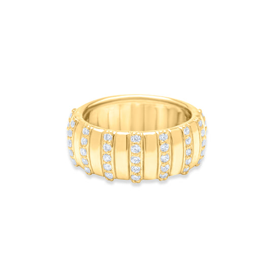 Linear Elegance Ring - Gold Plated
