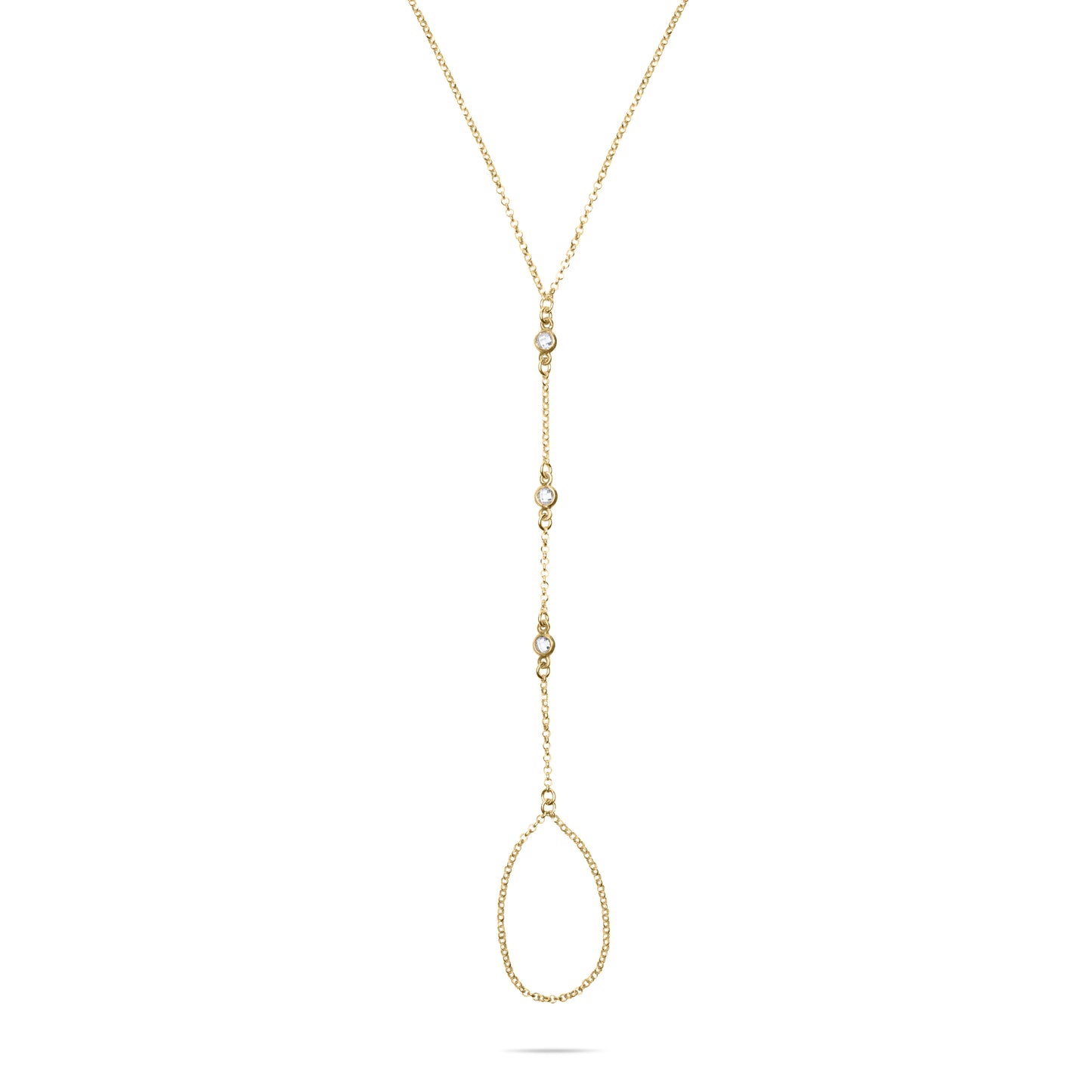 Golden Touch Finger Bracelet - Gold Plated