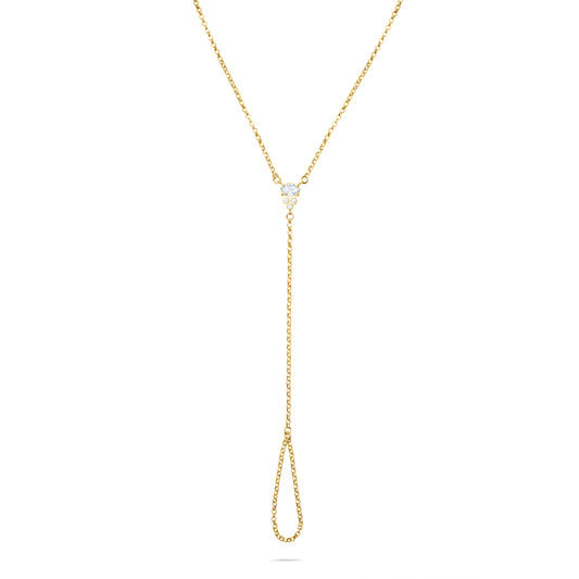 Moonpath Finger Bracelet - Gold Plated