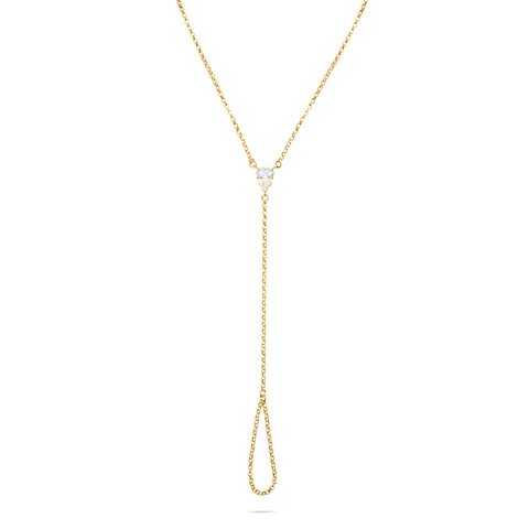 Moonpath Finger Bracelet - Gold Plated