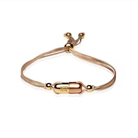Beige Vitamin 26mg Bracelet - Gold Plated